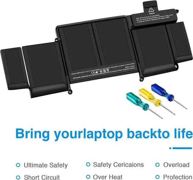 Alt view image 2 of 5 - CSEXCEL A1582 A1502 Battery Replacement for MacBook Pro 13inch A1502 A1582 A1493 Battery Late 2013 Mid 2014 Early 2015 Year Version EMC 2875 2835 2678 MF839