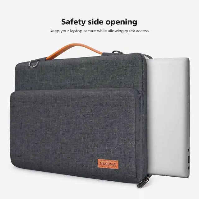 Alt view image 4 of 5 - KIZUNA Laptop Sleeve Case 17 Inch Computer Shoulder Bag for LG Gram 17/17.3" Lenovo ThinkBook Plus 17/Dell G7/17 IdeaPad 3i Gen7/ Legion 5/5i/IdeaPad L340/HP Gaming Pavilion 17,Grey