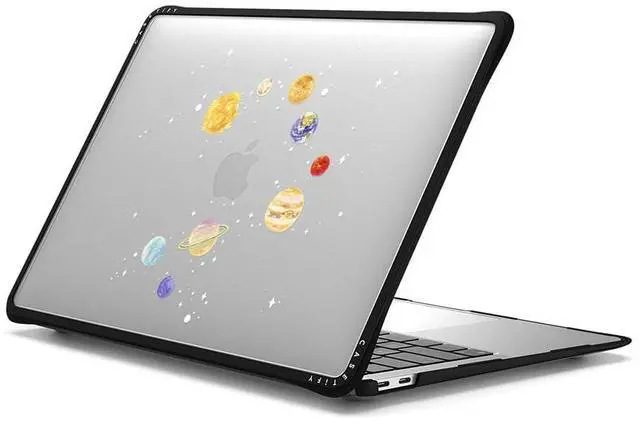 Alt view image 2 of 2 - CASETiFY Impact MacBook Air 13" (M1/Intel) Case [Cushioned Impact Corners/Scratch-Resistant/Anti-Slip Grip] - Solar System - Clear Black