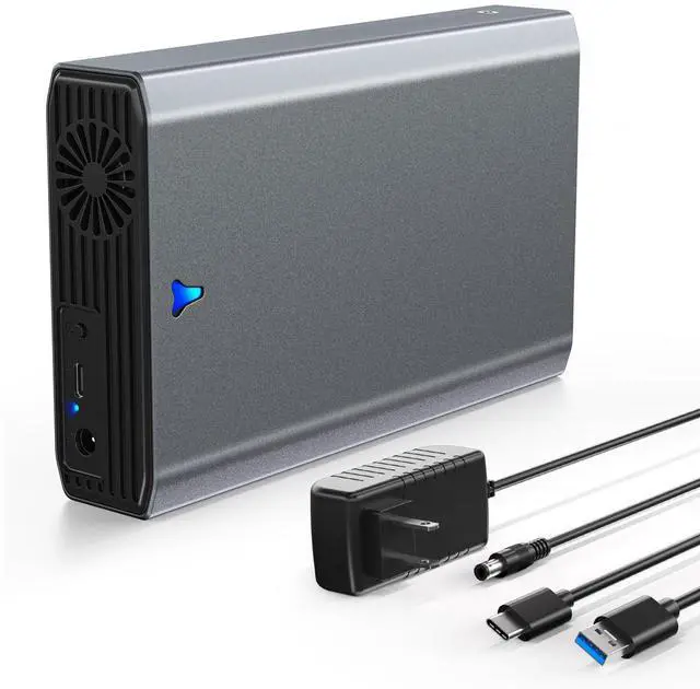 Main image of SAS to USB 3.0 Adapter, SATA Hard Drive Docking Station for 2.5/3.5 Inch SSD HDD,Tool -Free External Enclosure with 12V/2A Power Adapter and Cooling Fan,Support up to 24TB