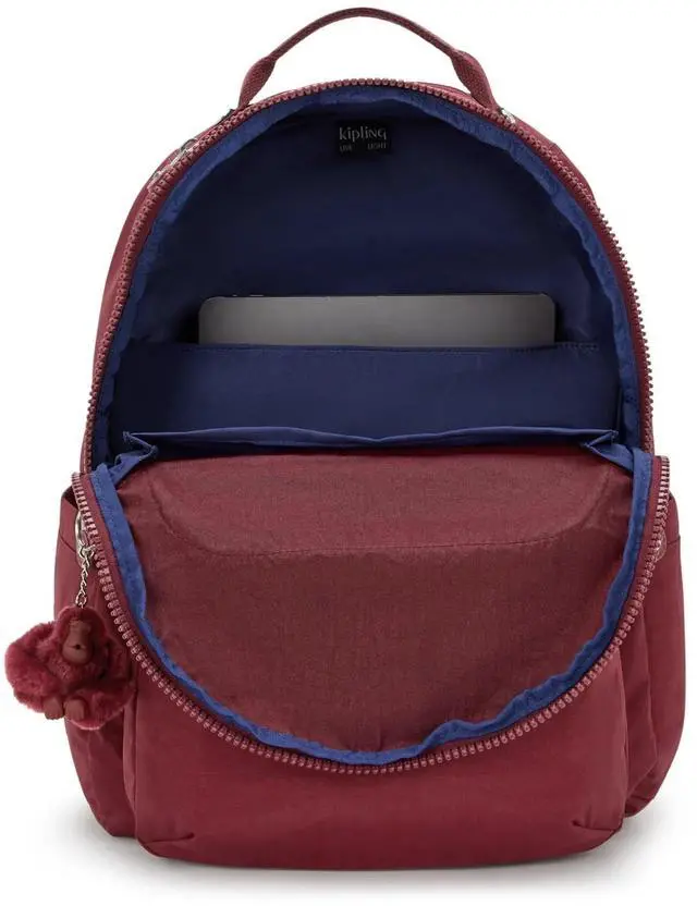 Alt view image 3 of 5 - Kipling Women's Seoul 15" Laptop Backpack, Durable, Roomy with Padded Shoulder Straps, Built-In Protective Sleeve