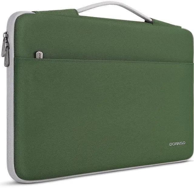Main image of DOMISO 17.3 inch Laptop Case Sleeve Protective Cover Compatible with 17.3 inch HP Pavilion Envy 17/Lenovo IdeaPad/Acer/ASUS/Dell/Alienware/LG Gram,Water Resistant Computer Bag,Avocado Green