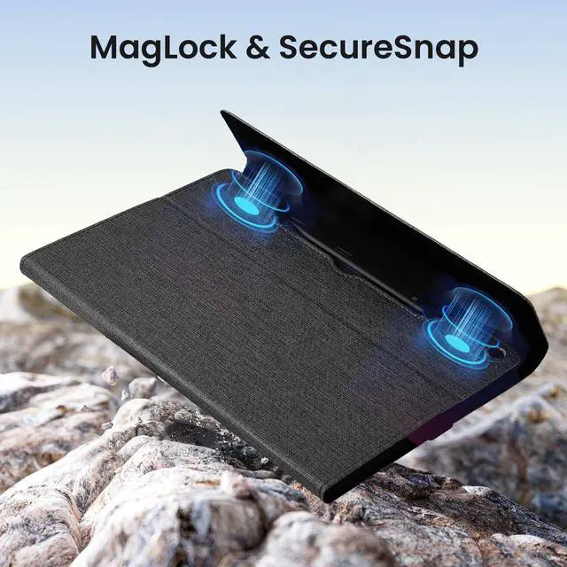 Alt view image 5 of 5 - Omnpak Case for Microsoft Surface Pro 12" 2025, Lightweight Protective, Multiple Angle Viewing, Stylus Holder, Compatible with Type Cover Keyboard