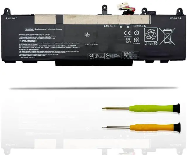 Main image of UGXKNAE BX03XL Laptop Battery fit for HP EliteBook 830 840 845 860 865 G11 ZBook Firefly 16 G11 Series N59733-AC1 HSTNN-OB3H N59787-005 HSTNN-AB1D BX03056XL N59733-B71 N59733-171 11.58V 56Wh 4646mAh