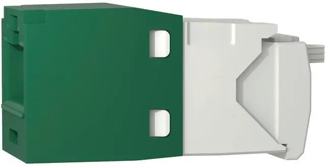 Alt view image 3 of 5 - CJ688TGGR Pack of 50 Category 6 TX6 Plus Mini-Com UTP Jack Modules, Green, TG Style, Toolless, RJ45 Ethernet High Performance Network Module, T568A/T568B Wiring