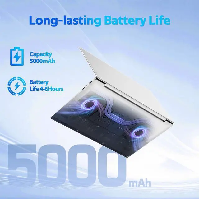 Alt view image 5 of 5 - 2025 Latest 15.6'' Windows 11 Laptop Computer16GB DDR4 1TB SSD, Intel Quad-Core Processor(up to 2.9GHz), 1080p IPS Display, Backlit Keyboard, Fingerprint Unlock, Webcam, Bluetooth, WiFi 6, BT5.2