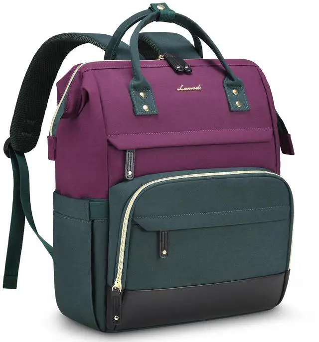 Main image of LOVEVOOK Laptop Backpack for Women, 17 Inch Work Business Backpacks Purse With Large Capacity, Waterproof Nurse Bag College Bookbag for School, Waterproof Casual Daypack for Travel