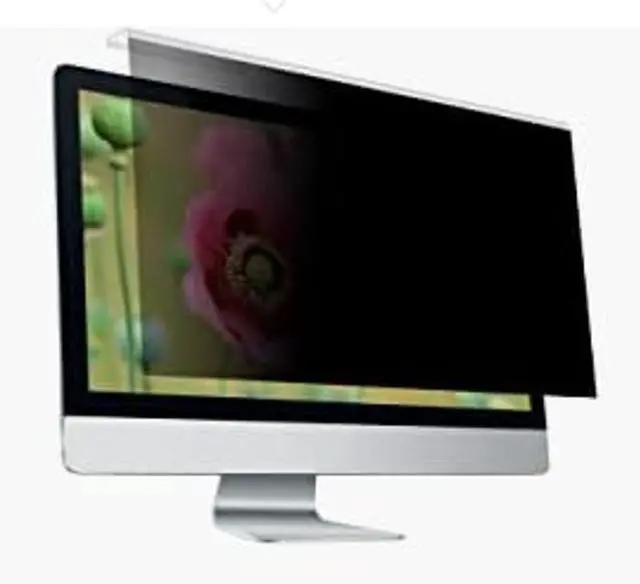Alt view image 3 of 4 - THE OX COLLECTIVE Privacy Screen Filter - 24 Inch Computer Monitor Privacy Shield Film for 23.6" 23.8" Monitor - Anti Glare Screen Cover, Blue Screen Protector for Eyes - 16:9 Hanging Film Shield