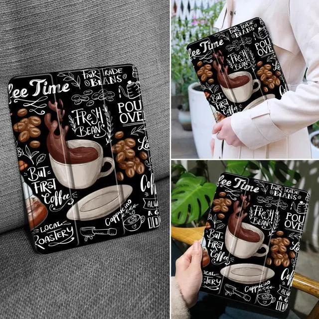 Alt view image 5 of 5 - MEEgoodo Case for Samsung Galaxy Tab A9 Plus 11 inch Cover 2024 2023 with S Pen Holder, A9+ Smart Tablet Cases with Leather Trifold Stand+Soft TPU Back Shell+Smart Auto Wake/Sleep, Coffee