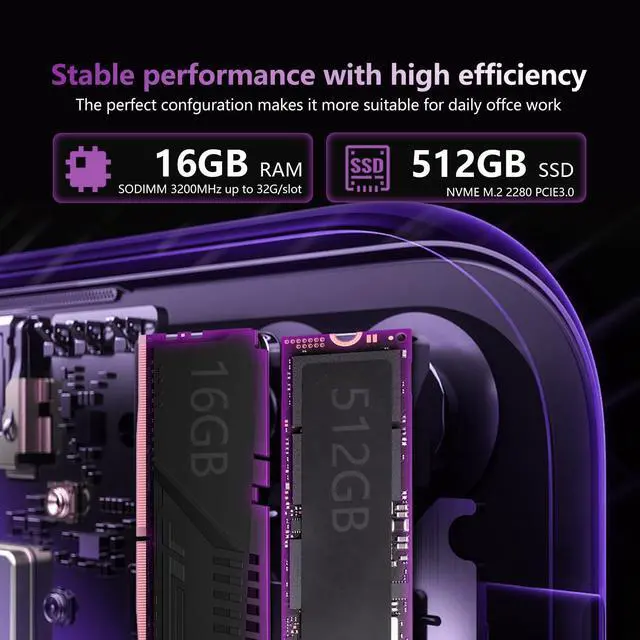 Alt view image 4 of 5 - KUMNOSAL 2025 Laptop Computer,15.6 inch Gaming Laptop, Ryzen 5 7520H, Radeon Graphics, 16 GB RAM,512GB SSD, Wi-Fi 5, Long Battery Life, Win 11 Pro & Offic, Backlit Keyboard,ryzen 5 laptops