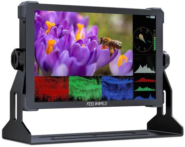 Main image of FEELWORLD T10 Touchscreen 10.1inch 1920x1200 Camera Filed DSLR HDMI Monitor Camera External Monitor with 3D LUT HDMI Ouput F970 Power Plate
