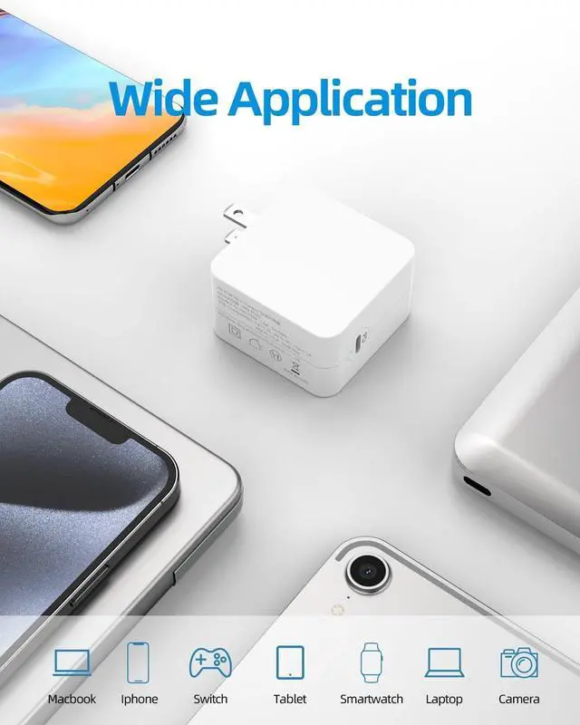 Alt view image 4 of 5 - 65W Fast GaN Charger Fit for Samsung Galaxy Book Pro 360, Notebook Laptop (NP950QDB NP930QDB NP935QDC NP950XDB NP930XDB), USB Type C, Mini & Compact (60% Smaller), UL Certified, 7.5FT Cable