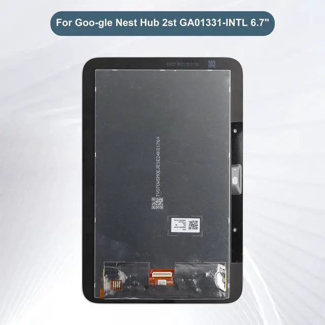 Alt view image 3 of 5 - E-yiiviil Replacement LCD Display Touch Screen Digitizer Assembly Compatible with Google Nest Hub 2st GA01331-INTL 6.7" with ToolsWhite