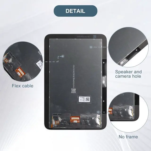 Alt view image 4 of 5 - E-yiiviil Replacement LCD Display Touch Screen Digitizer Assembly Compatible with Google Nest Hub 2st GA01331-INTL 6.7" with ToolsWhite