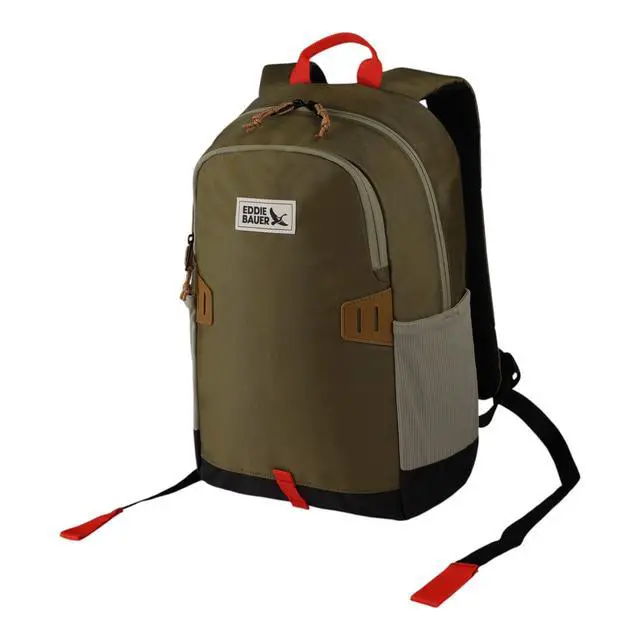 Alt view image 3 of 5 - Eddie Bauer University Backpack 22L | Everyday Carry | Work | Travel | Commuter | Padded Laptop Sleeve | Stretch Bottle Pockets | Lightweight | Durable - Adler Green