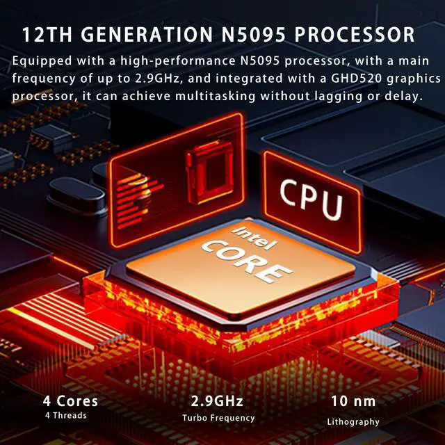 Alt view image 2 of 5 - Exilapsire Win11 Laptop Computer, 15.6 Inch N5095 Quad core 16GB RAM 512G SSD, FHD 1920 * 1080 IPS Display Notebook PC, Backlit Keyboard, Finger Print Touch ID, AC WiFi,All-Metal Body