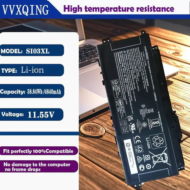 Alt view image 2 of 5 - VVXQING PP03XL M01118-421 Laptop Battery Compatible with HP Pavilion x360 13-BB 14-DV 14M-DW 14M-DW0023DX 14-DK 15-EH Series M01144-005 PV03XL PPO3XL HSTNN-DB9X HSTNN-LB8S HSTNN-OB1P 11.55V