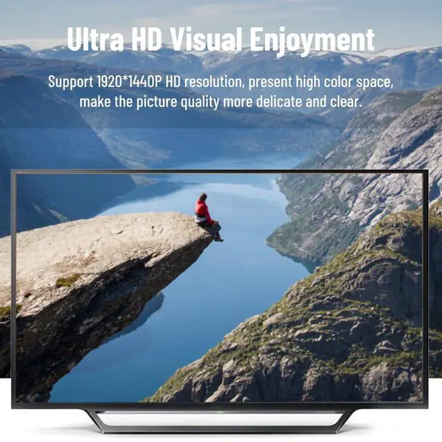 Alt view image 5 of 5 - 4 Port KVM Switch, USB 2.0 KVM VGA/SVGA , VGA KVM Switch with USB Hub, Computer Switch Box Adapter for PC Keyboard