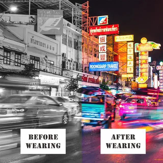 Alt view image 2 of 5 - Foldable & Portable Color Blind Glasses - For Indoor & Outdoor Use