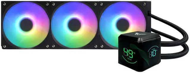 Main image of Osprey 360mm AIO CPU Cooler, Copper-Aluminum Radiator, Leakproof ARGB Liquid Cooling System, 2600RPM Hydraulic Pump, Quiet 28.8dBA PWM Fans for Intel LGA 1700/1200/115X/2066/AMD AM5/AM4/AM3/FM1,Black