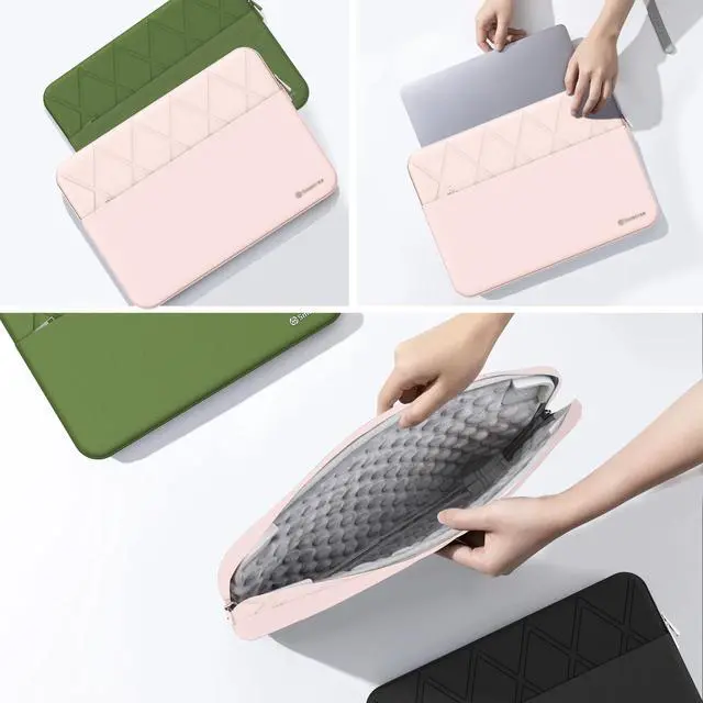 Alt view image 2 of 5 - Smatree Laptop Sleeve for 16 inch ASUS V16 V3607,for ROG Zephyrus G16 2025/2024,for TUF Gaming F16 2024,for ROG Zephyrus M16/ROGFlow X16,for 15.6inch TUF Gaming A15/F15,Vivobook S 15 Case,Pink(E619P)