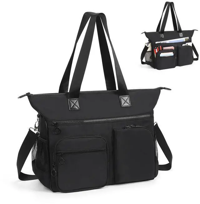 Main image of Laptop Bag for Women, 15.6 inch Laptop Tote Bag, Large Capacity Teacher Tote, Lightweight Work Bags for Women with Multi Pockets, Business Office Work Handbag