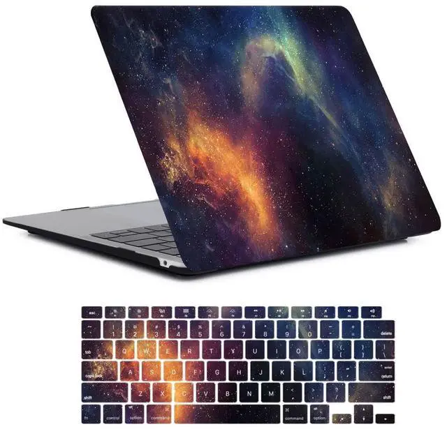 Main image of Laptop Case Compatible with MacBook Pro 15 Inch Case 2019 2018 2017 2016 Release Model A1990 A1707 with Touch Bar & Touch ID, Plastic Hard Shell Case Cover & Keyboard Cover Skin, Starry Night