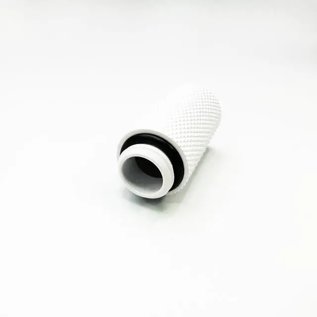 Alt view image 4 of 5 - dracaena.io 6 Pack G1/4" 30mm Height Male to Female Extender Fittings, Brass Compression Fittings with O Rings for PC Liquid Cooling Loop, Water Cooling Tube Connectors, White