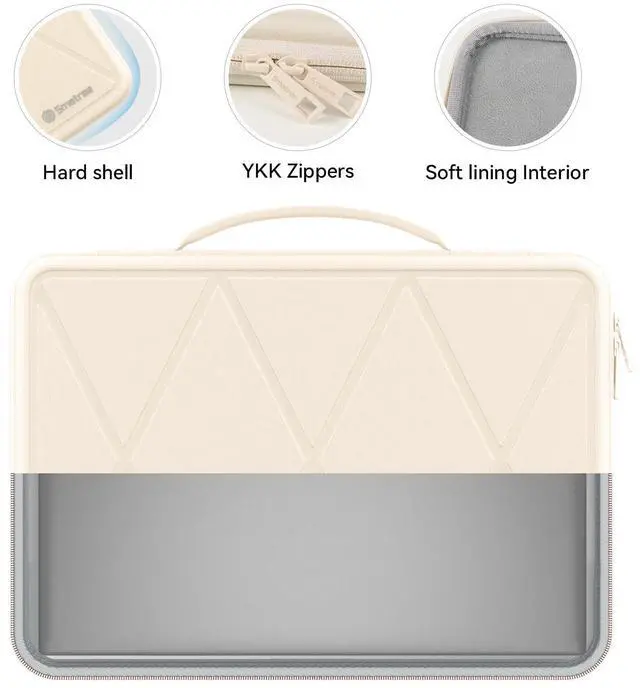 Alt view image 5 of 5 - Smatree Hard EVA Protective Sleeve Case Compatible for 16 inch Samsung Galaxy Book5/4/3 Pro, for Samsung GalaxyBook4/5/3 Pro 360, for Galaxy Book4 Edge/Book4 Ultra/Book3 Ultra Laptop, White (X8283W)