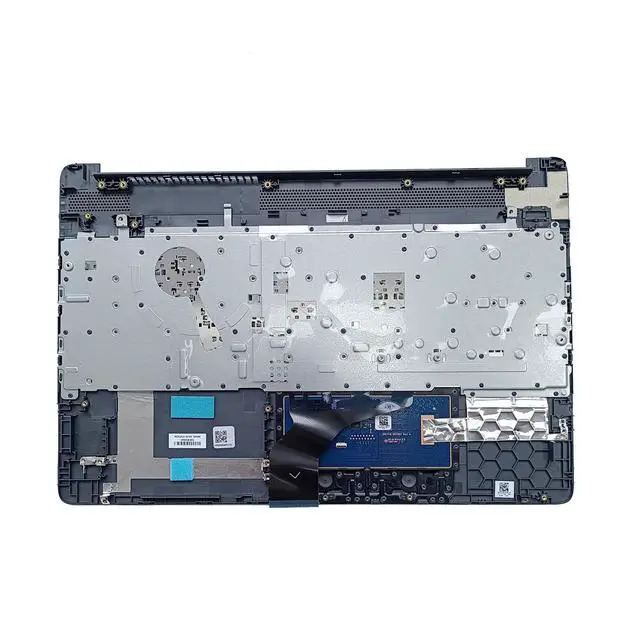 Alt view image 3 of 5 - D-KXCPELE Laptop Replacement-Upper Case Palmrest & Backlit Keyboard Touchpad Assembly for HP 15S-DY,15S-DW,15S-DU Models in Natural Silver with Fingerprint Reader P/N:L52154-001,L94458-001 (Grey)