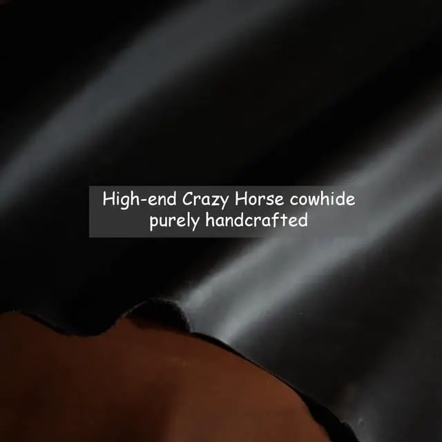 Alt view image 2 of 5 - Mouse Pad-Premium Full Grain Genuine Leather (Vintage Black)