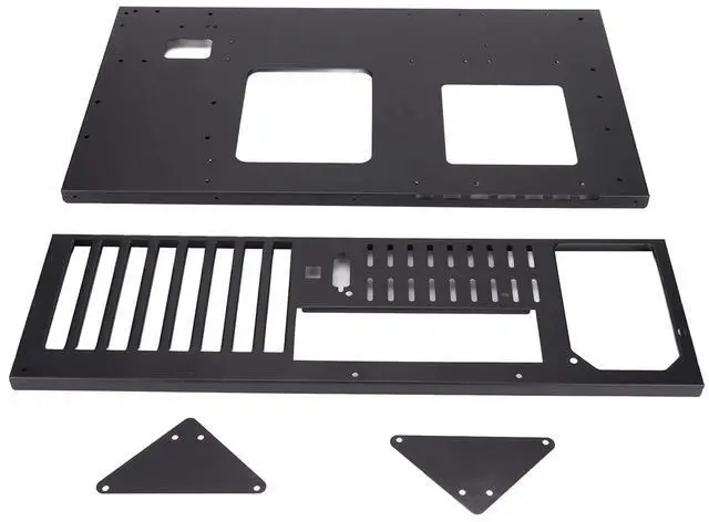 Alt view image 4 of 5 - Sturdy Open Computer Case for ATX/MATX/ITX Motherboards - Heat-Dissipating Motherboard Chassis with Graphics Card Protection Up to 305x245mm DIY Build