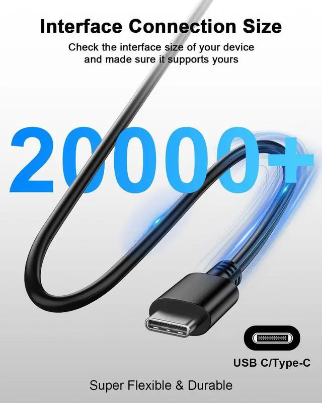 Alt view image 2 of 5 - Ryaobwu 100W 65W USB Type c Laptop Charger Compatible with Asus Rog Ally Flow X13 Z13 GV301 GV302 GZ301 Vivobook S 14 15 16X ZenBook 14 14X S13 Zephyrus G16 M16 G15 G14 S17 AC Power Adapter