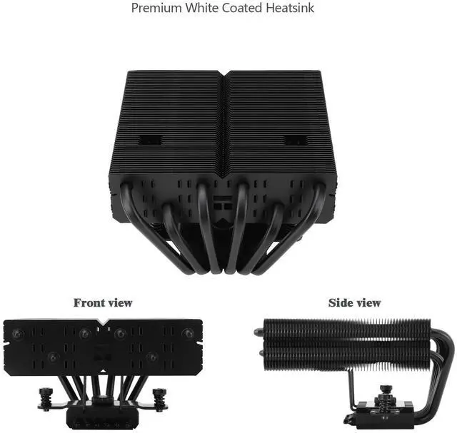 Alt view image 5 of 5 - Thermalright SI-100 Black CPU Air Cooler, 6×6mm Heat Pipes, TL-E12B PWM Quiet Fan CPU Cooler with S-FDB V2.0 Bearing, AGHP 3.0 Technology, for AMD AM4 AM5/Intel 1150/1151/1200/1700/2066/1851