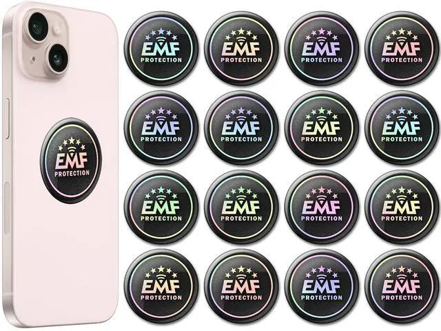 Main image of Protection Stickers for Cell Phones/Laptops/Tablets/All Electronic Devices - Slim Design - Supported by Japanese Technology - 1.1 Inches Circle - (16 Pcs)
