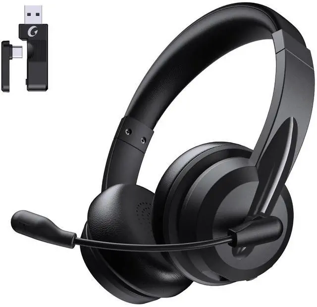Main image of Masajoy Wireless Headset with Mic for Work Wireless Headset with Microphone for PC