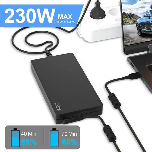 Alt view image 4 of 5 - 230W Laptop AC Charger Compatible with Lenovo Legion 5 7 5P C7 S7 Y910 Y920 Y540 Y545 Y740 Y730 Y900 Y7000, Compatible with Thinkpad P1 P73 P53 P72 P70 P51 P71 P16 230W Laptop Power Adapter Supply