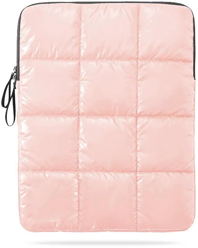 Main image of Linpr Puffy Laptop Sleeve 13 Inch Pink, Waterproof Carrying Case Bag for Women, Fluffy Computer iPad Pro 12.9 Case, Compatible with MacBook Pro 12, MacBook Air M2 M1, Asus/Dell XPS/Lenovo in Cover