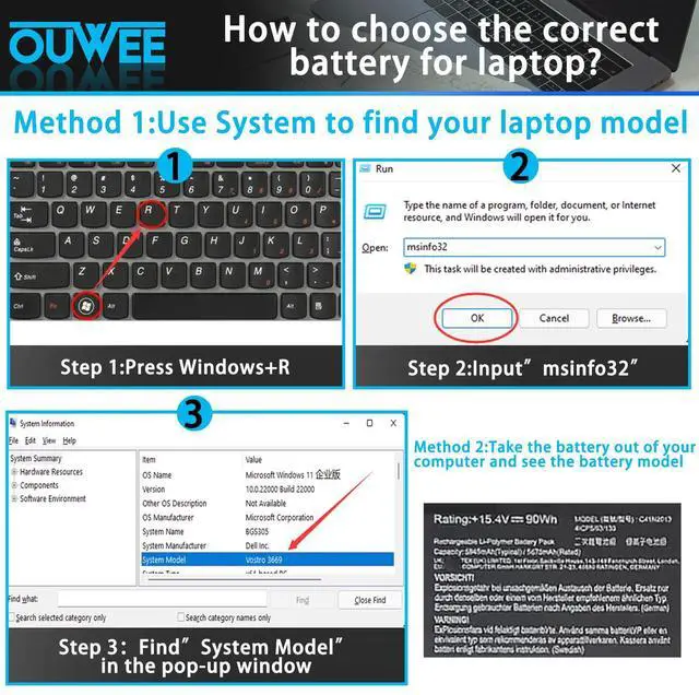 Alt view image 4 of 5 - OUWEE C41N2013 Laptop Battery Compatible with ASUS ROG Zephyrus G15 G513 G513QR G513QY G533 G533QS GA503 GA503QM G17 G713 Zephyrus M16 Series
