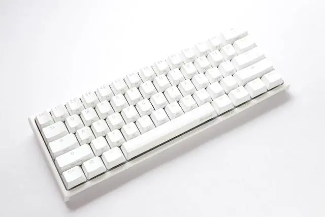 Alt view image 2 of 5 - Ducky One 2 Pro 60% Mechanical Keyboard: Quack Mechanics Dampening, Cherry Silent Red Switches, High-Density PBT doubleshot Keycaps, RGB, US, White