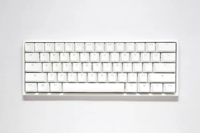 Main image of Ducky One 2 Pro 60% Mechanical Keyboard: Quack Mechanics Dampening, Cherry Silent Red Switches, High-Density PBT doubleshot Keycaps, RGB, US, White