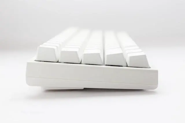 Alt view image 3 of 5 - Ducky One 2 Pro 60% Mechanical Keyboard: Quack Mechanics Dampening, Cherry Silent Red Switches, High-Density PBT doubleshot Keycaps, RGB, US, White