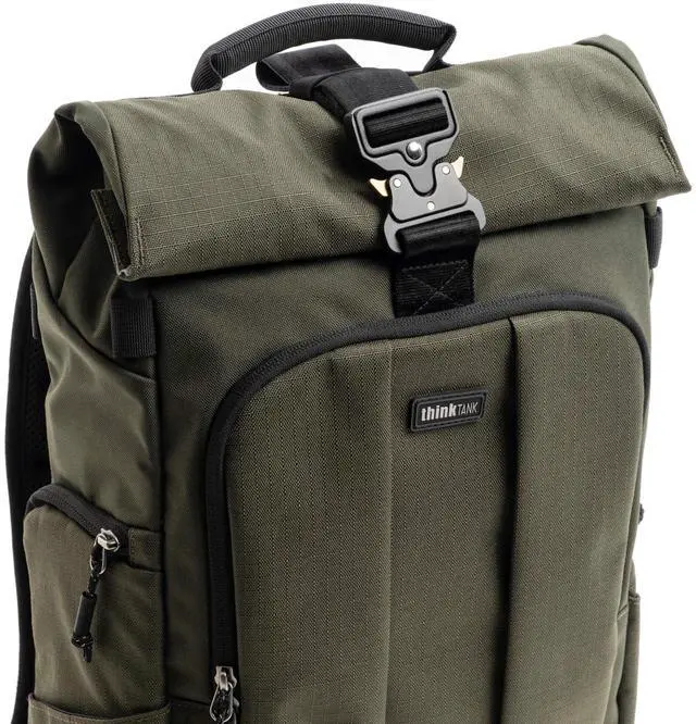 Alt view image 2 of 5 - Think Tank FocusPoint 22L RollTop Camera Backpack - Greenway