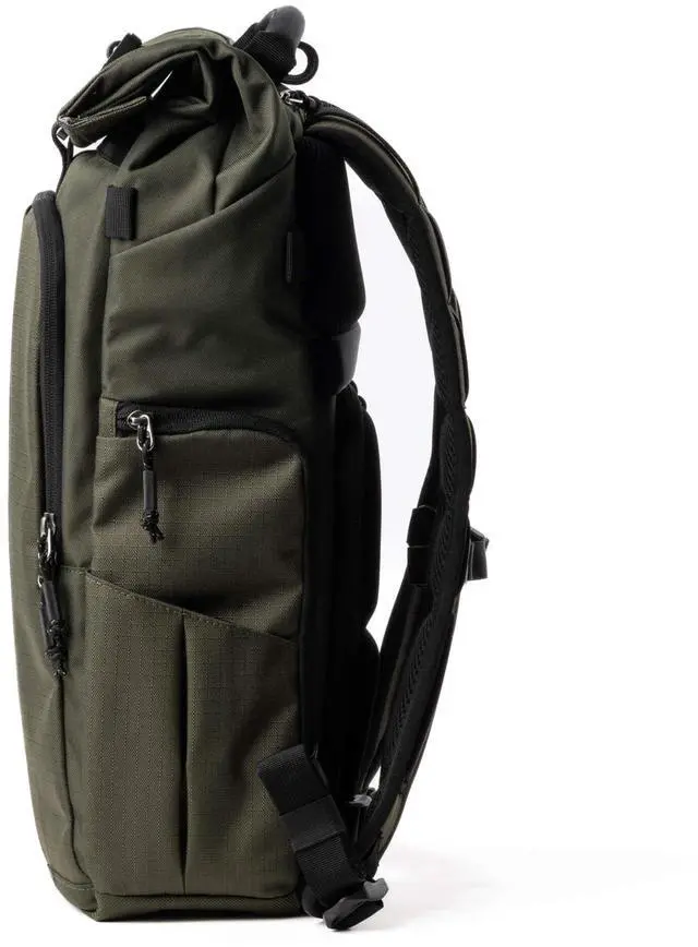 Alt view image 4 of 5 - Think Tank FocusPoint 22L RollTop Camera Backpack - Greenway