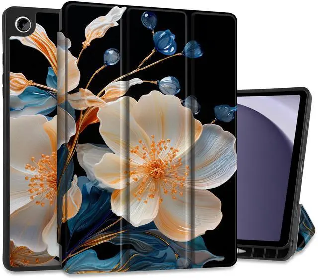 Main image of MEEgoodo Case for Samsung Galaxy Tab A9 Plus 11 inch Cover 2024 2023 with S Pen Holder, A9+ Smart Tablet Cases with Leather Trifold Stand+Soft TPU Back Shell+Smart Auto Wake/Sleep, Beautiful Fractal