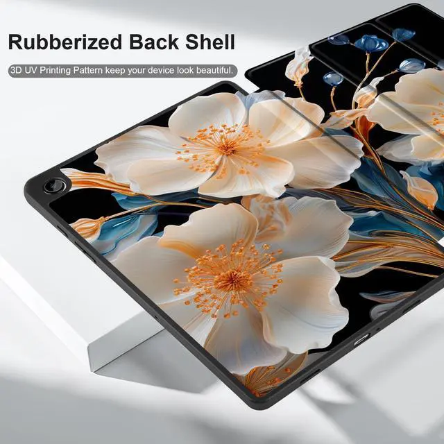 Alt view image 5 of 5 - MEEgoodo Case for Samsung Galaxy Tab A9 Plus 11 inch Cover 2024 2023 with S Pen Holder, A9+ Smart Tablet Cases with Leather Trifold Stand+Soft TPU Back Shell+Smart Auto Wake/Sleep, Beautiful Fractal