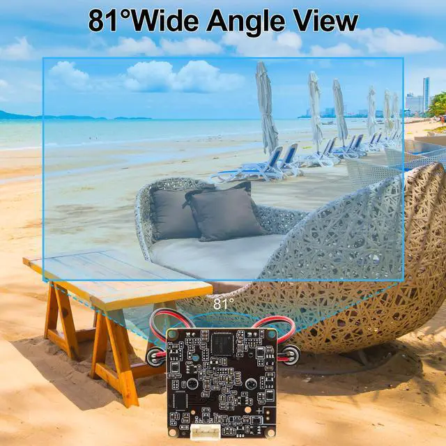 Alt view image 5 of 5 - MMlove 5MP USB Camera Module 30FPS Dual Microphone Webcam 81° Viewing Angle 3.6mm Lens High Speed Lightburn Camera Industrial Security Camera for VR Face Recognition Streaming MID Advertising Machines