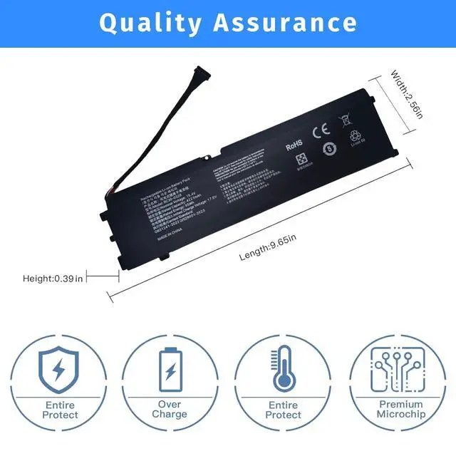 Alt view image 4 of 5 - NBULBL RC30-0328 Laptop Battery Replacement for Razer Blade 15 Base 2020/2021 RZ09-0328X RZ09-03289 RZ09-03287 RZ09-03286 RZ09-0369 RZ09-03287E22 RZ09-0328 [15.4 65Wh]