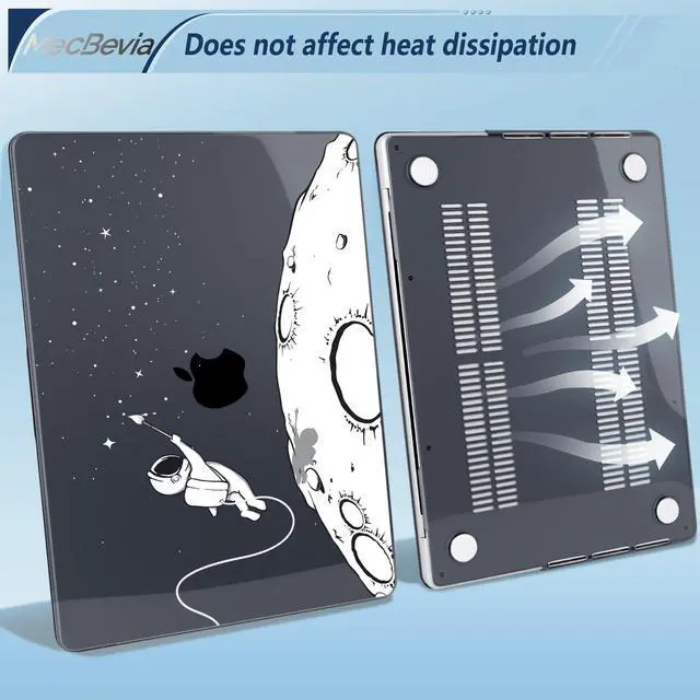 Alt view image 4 of 5 - MecBevia for MacBook Pro 16 Inch Case (20252021, M4/M3/M2/M1 Pro & Max, Model A3403 A3186 A2991 A2780 A2485), Hard Shell & Keyboard Cover, Screen Protector, Webcam Cover, Adapter, Astronauts Stars