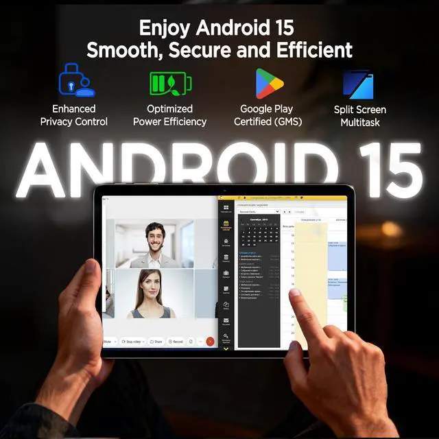 Alt view image 5 of 5 - Callsky-Tab Android Tablet,10.1 Inch Android 15 Tablet with Octa-Core Processor,12GB RAM+128GB ROM(64GB ROM+64GB TF Card Included),1280 * 800 IPS HD Screen,6000mAh,Dual Camera,WiFi 6,BT 5.4